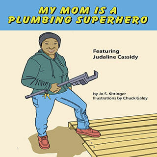 My Mom is a Plumbing Superhero Coloring Book